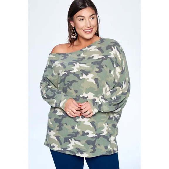 Oversized Camo Top