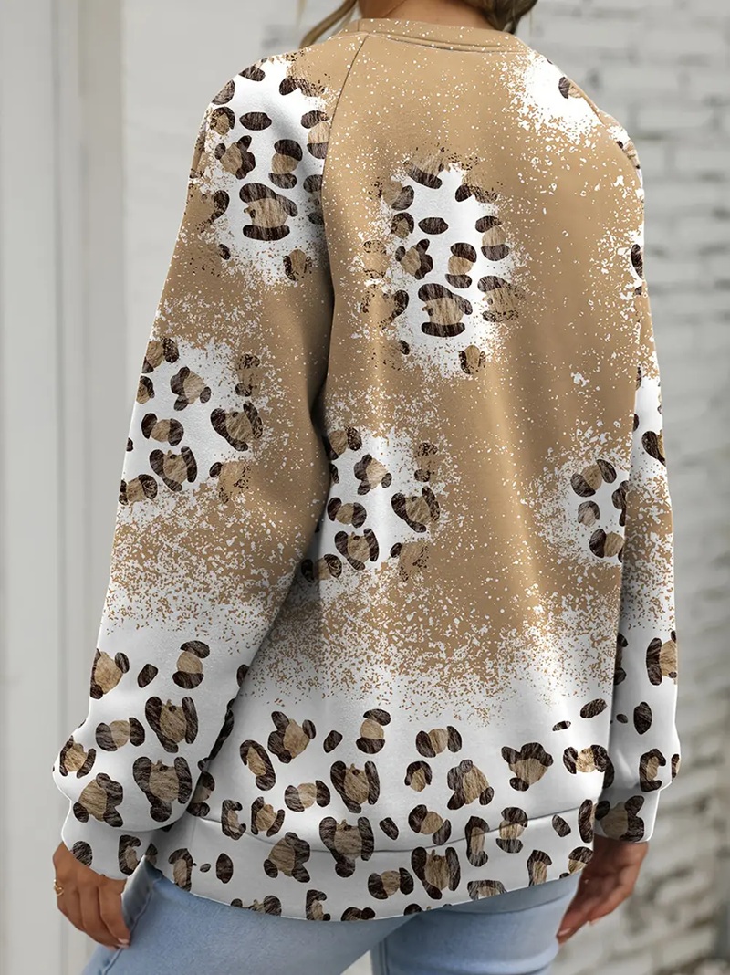 Leopard Print Blank Sweatshirt