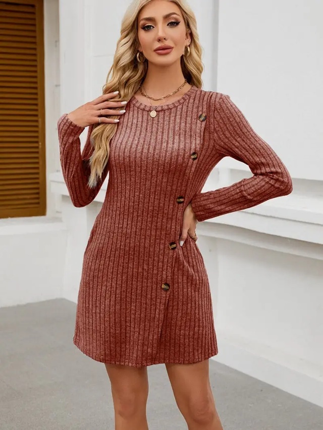 Soft as Cashmere Side Button Dress