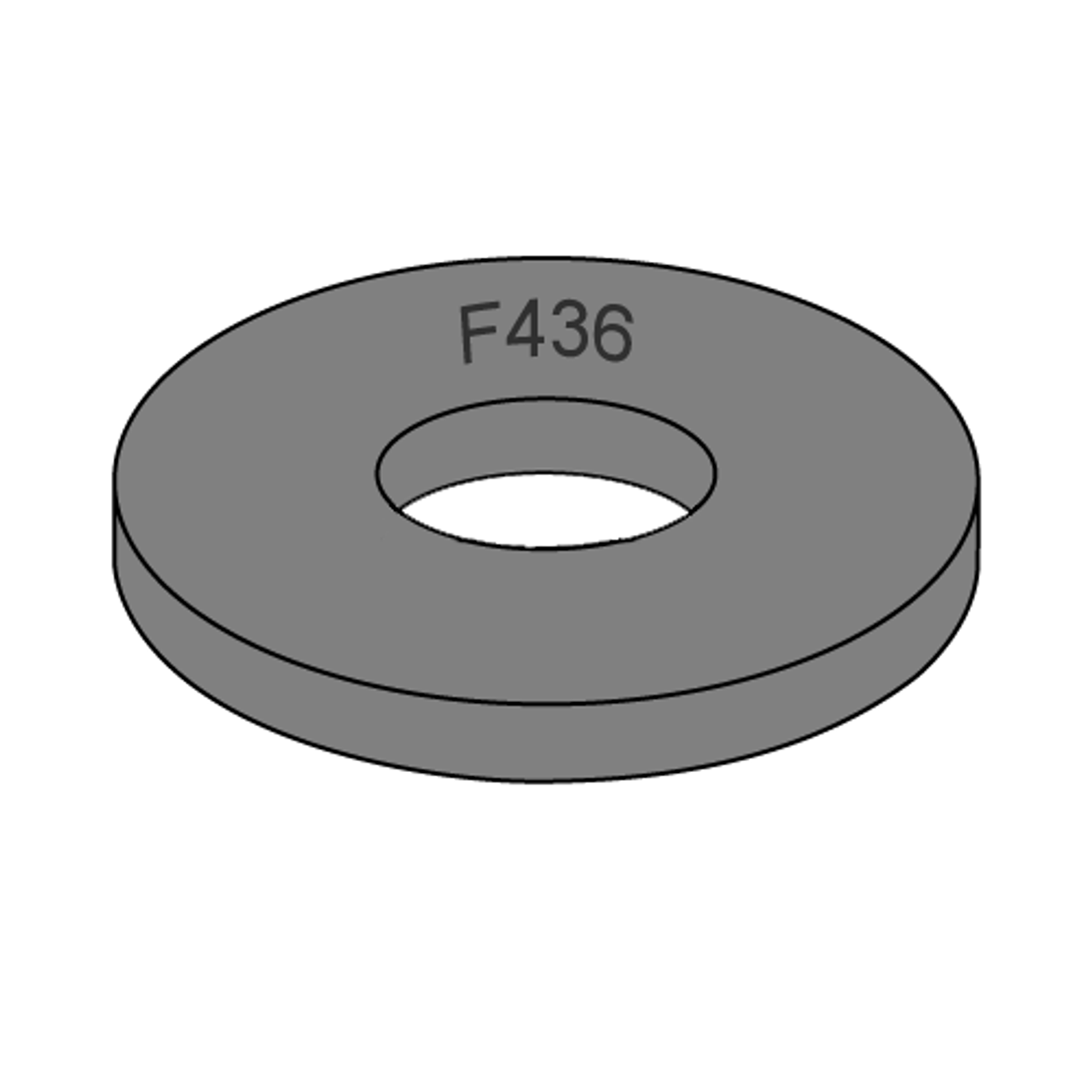 1"x2" Structural Flat Washers 500 Plain 