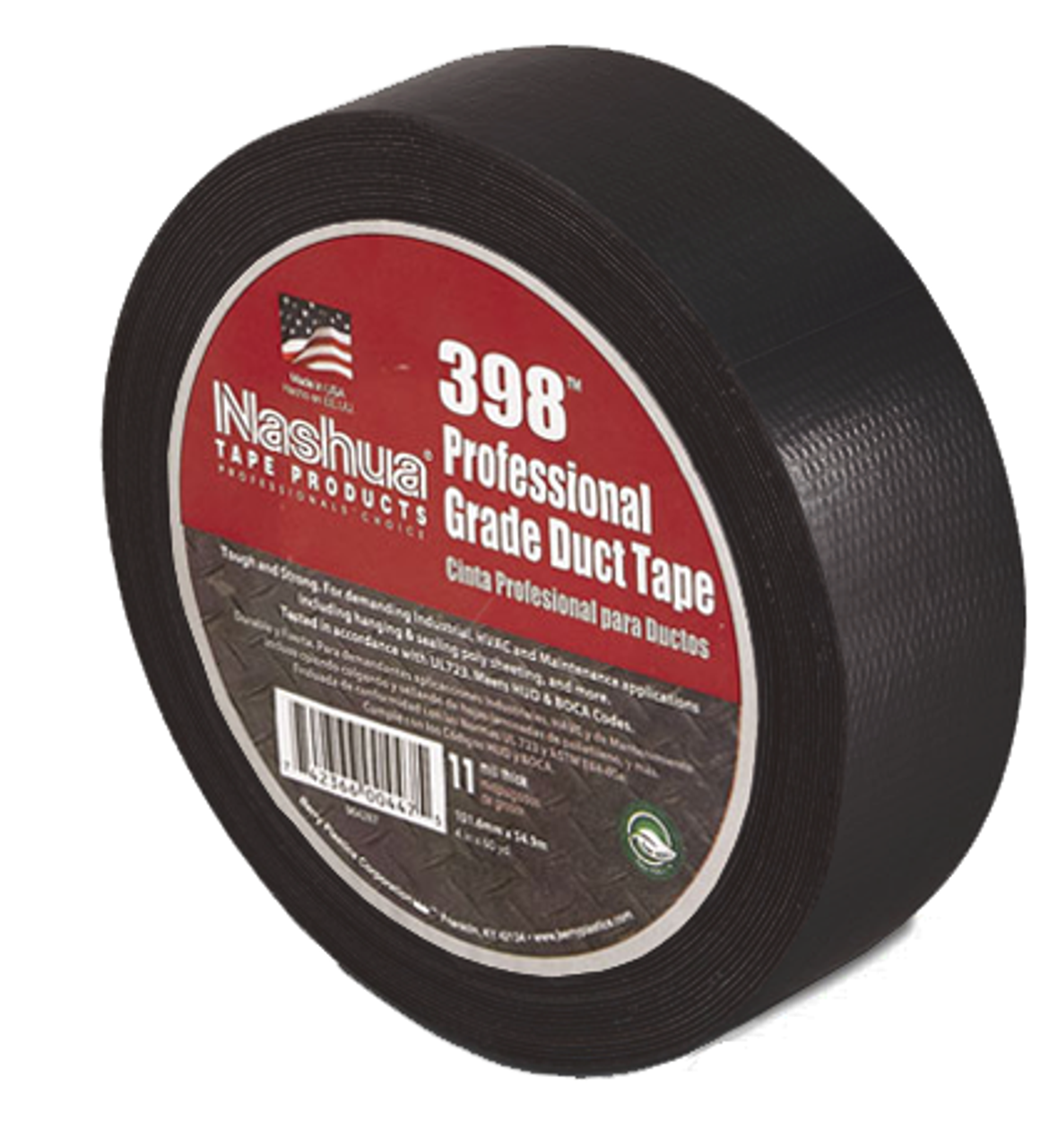 2 x 60 yd Nashua Professional Grade Duct Tape - Black 398-BLK