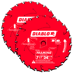 carbide tipped circular saw blade,7-1/4" circular blade for wood,framing blade,5/8" Arbor,diamond knockout