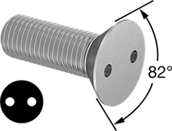 Tamper Resistance Spanner Screw with Flat Head