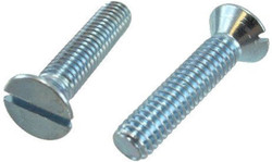 Machine Screw Slotted Flat Head Zinc Plated