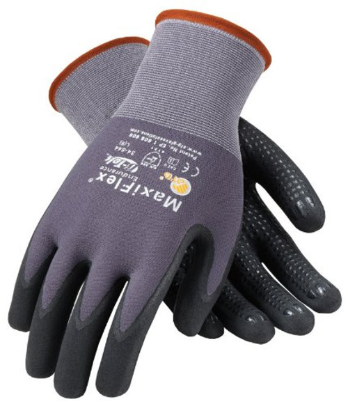 Dotted Micro-Foam Nitrile Gloves - X-Large