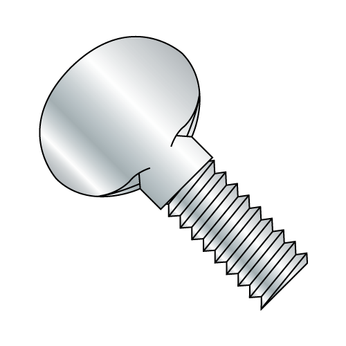25 #10-32x3/8 Thumb Screws With Shoulder Steel Zinc Plated 