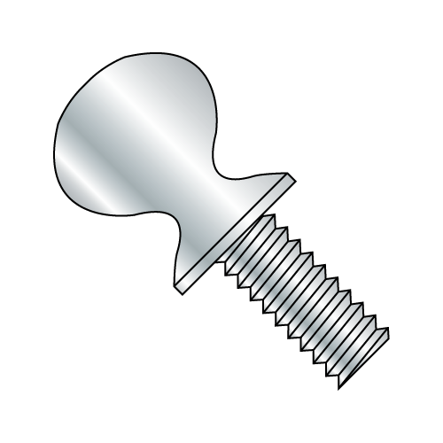 10-24 x 1/2" 'S' Thumb Screw Zinc Plated (Box of 50)