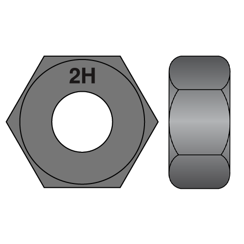 2h heavy hex nut structural