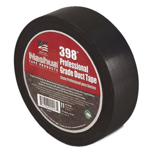 nashua tape,duct tape,black tape,398,duck tape