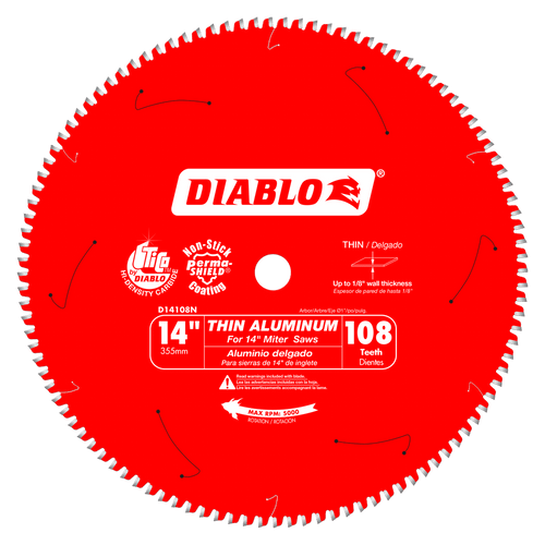 carbide tipped circular saw blade,14" circular blade,1" Arbor,aluminum cutting blade,thin aluminum