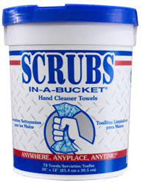 Scrubs in a bucket