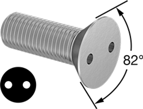 Tamper Resistance Spanner Screw with Flat Head