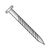 12 x 1 Flat Screw Nail Zinc Plated (100 per Box)