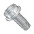 Type F Slotted Hex Washer Head Zinc Plated