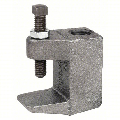 3/8 Steel Beam Clamp w/Locknut 3/4 Grip Zinc Plated