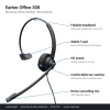 Eartec Office 308 key features: flexible headband, HD sound, comfortable ear cushion, noise-cancelling mic