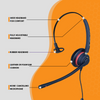 Eartec Office 510 Monaural Flex Boom Headset - EAR510