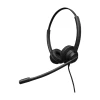 Eartec Office 308D binaural office headset with leatherette cushions and Easyflex microphone boom
