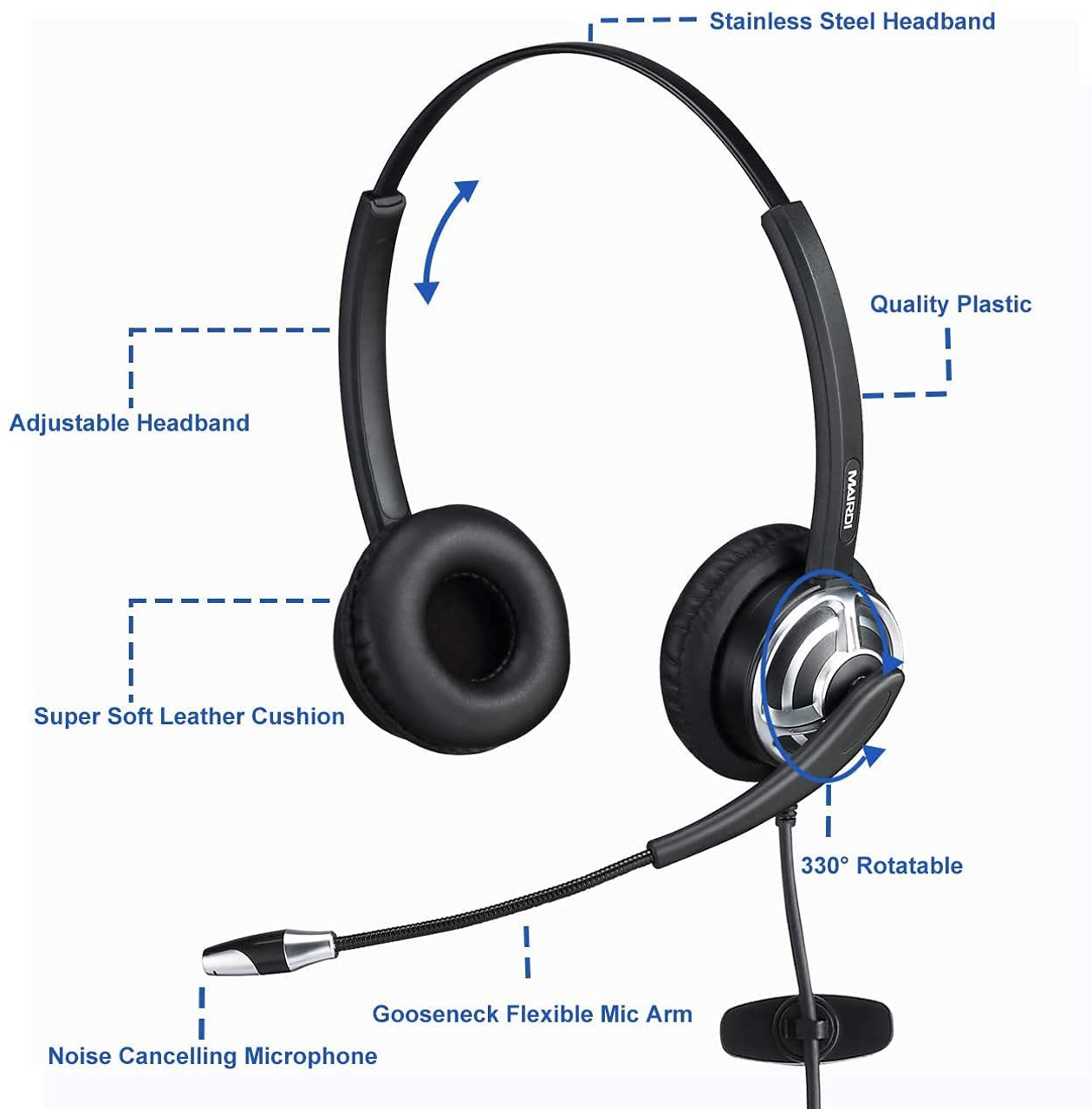 Eartec Office 850D USB DUO Headset for Teams