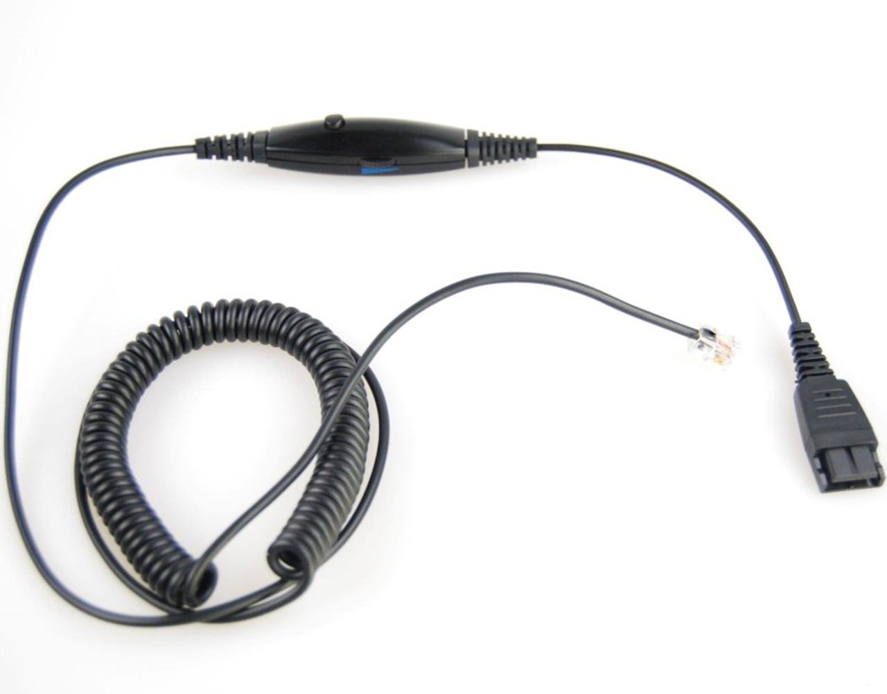 Eartec Office RJ9 Volume Control QD Connecting Lead EAR-QD004