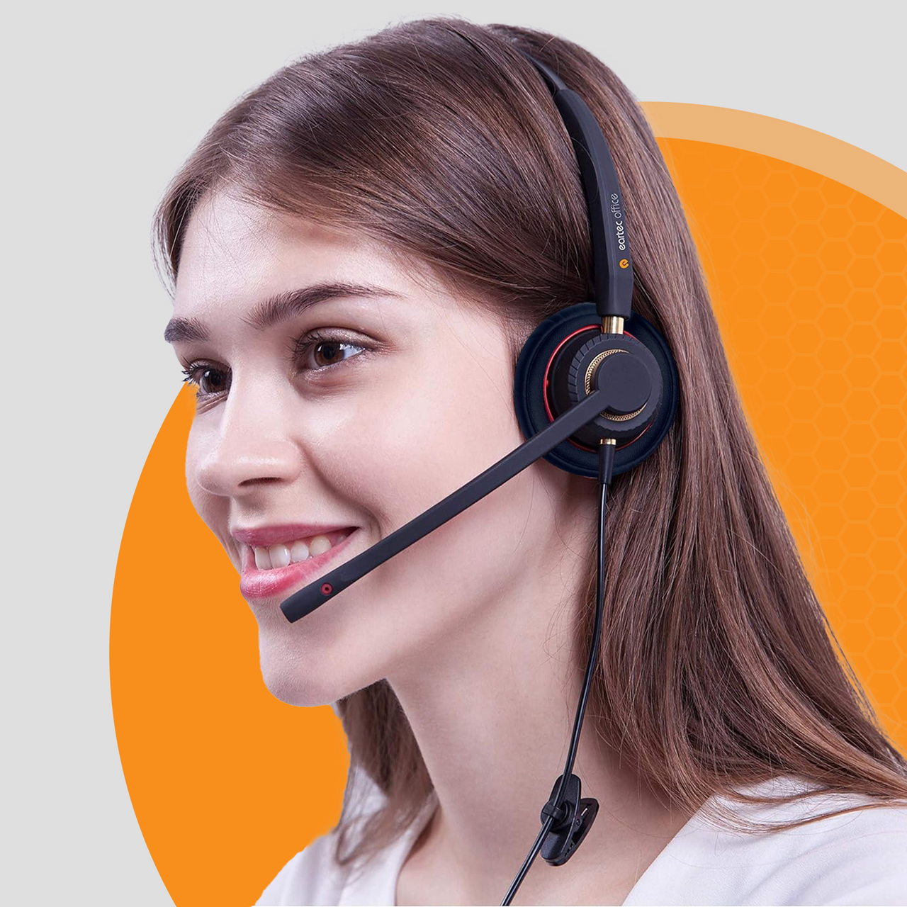 Eartec Office 510 Monaural Flex Boom Headset - EAR510