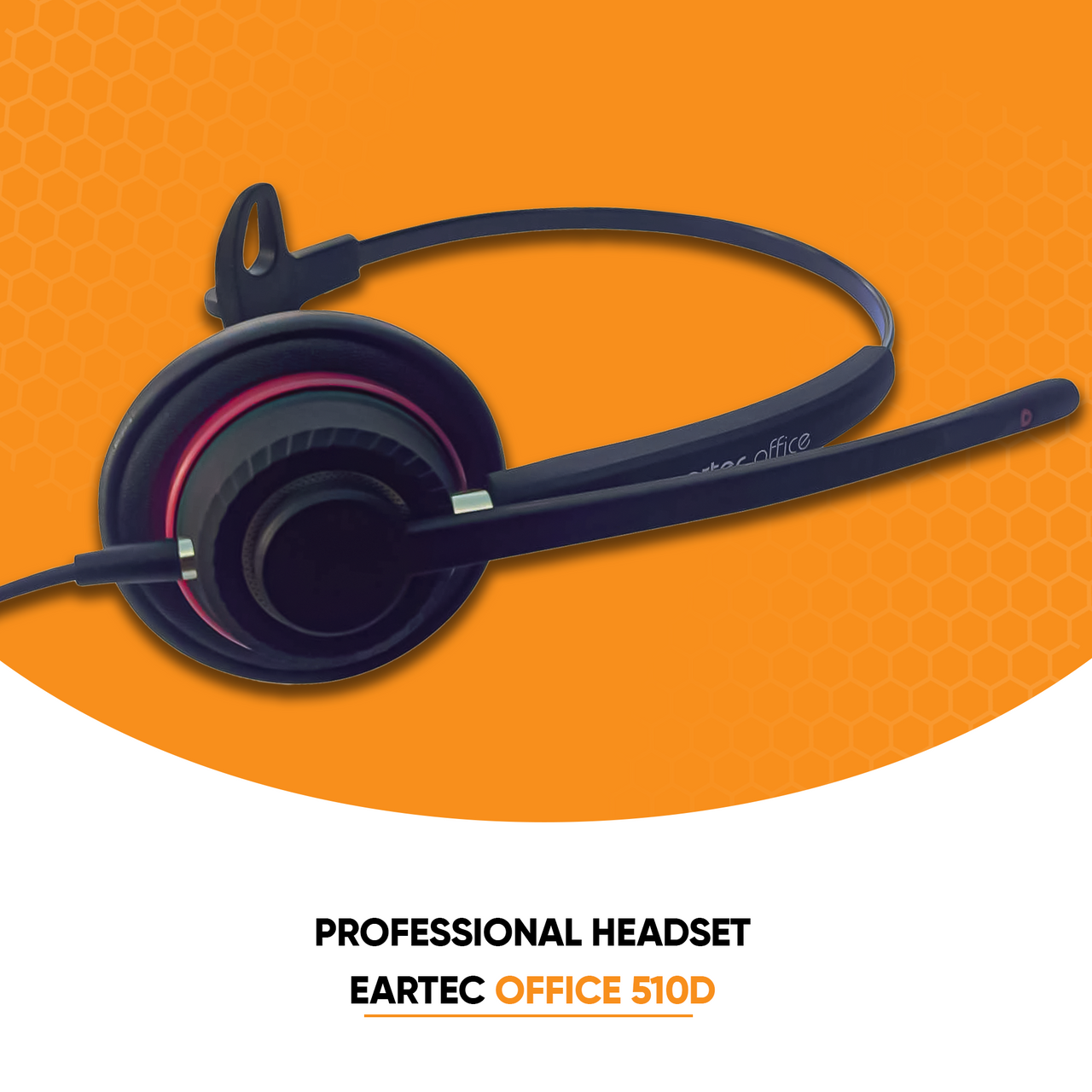 Eartec Office 510 Monaural Flex Boom Headset - EAR510