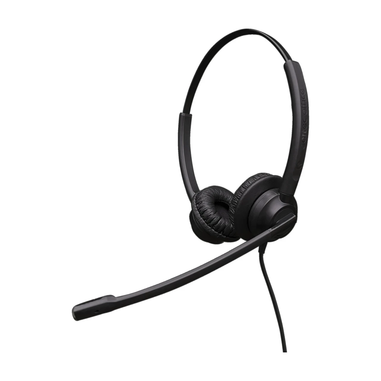 Eartec Office 308D binaural office headset with leatherette cushions and Easyflex microphone boom