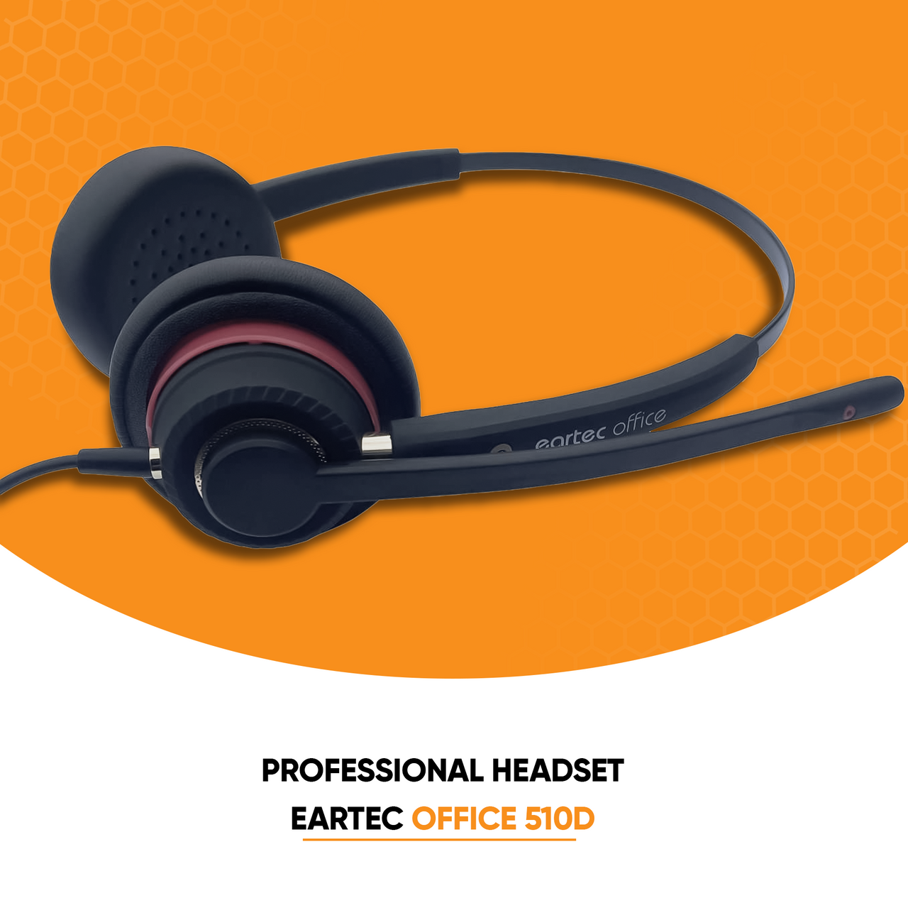 Eartec Office 510D Binaural Flex Boom Headset - EAR510D