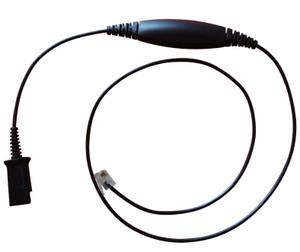 Eartec Office RJ9 Amplified Headset Lead for Avaya IP Phones - EAR-QD010