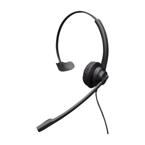 Eartec Office 308 monaural office headset with leatherette cushion and Easyflex microphone boom