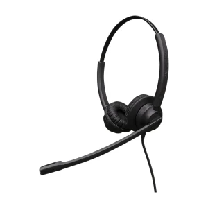 Eartec Office 308D binaural office headset with leatherette cushions and Easyflex microphone boom
