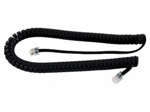 Avaya Handset Curly Cords in Black