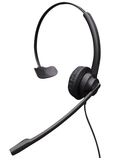 Eartec Office 308 Monaural Easyflex Boom Headset with Leatherettes