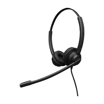 Eartec Office 308D binaural office headset with leatherette cushions and Easyflex microphone boom