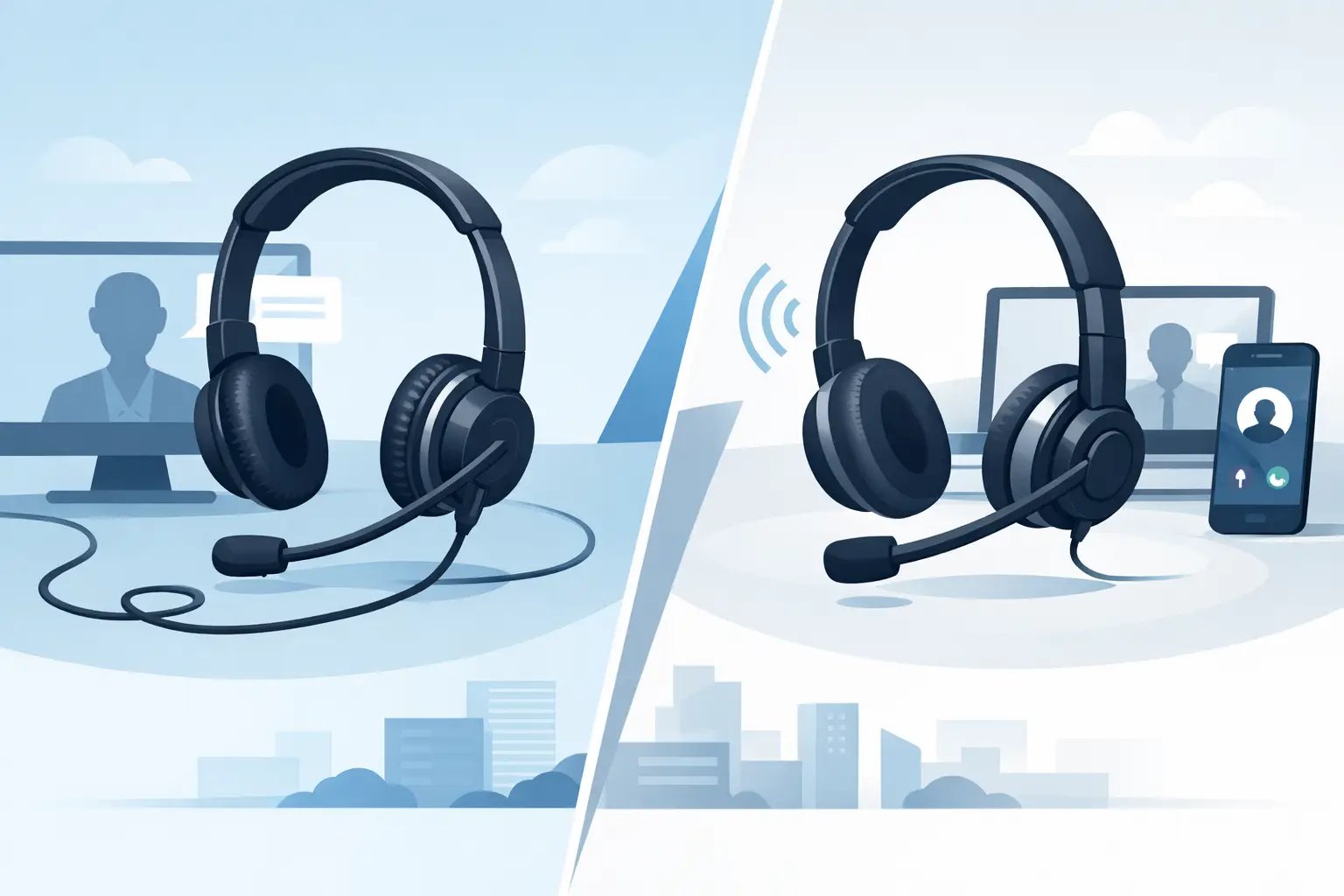 Corded vs Wireless Headsets for Business Calls