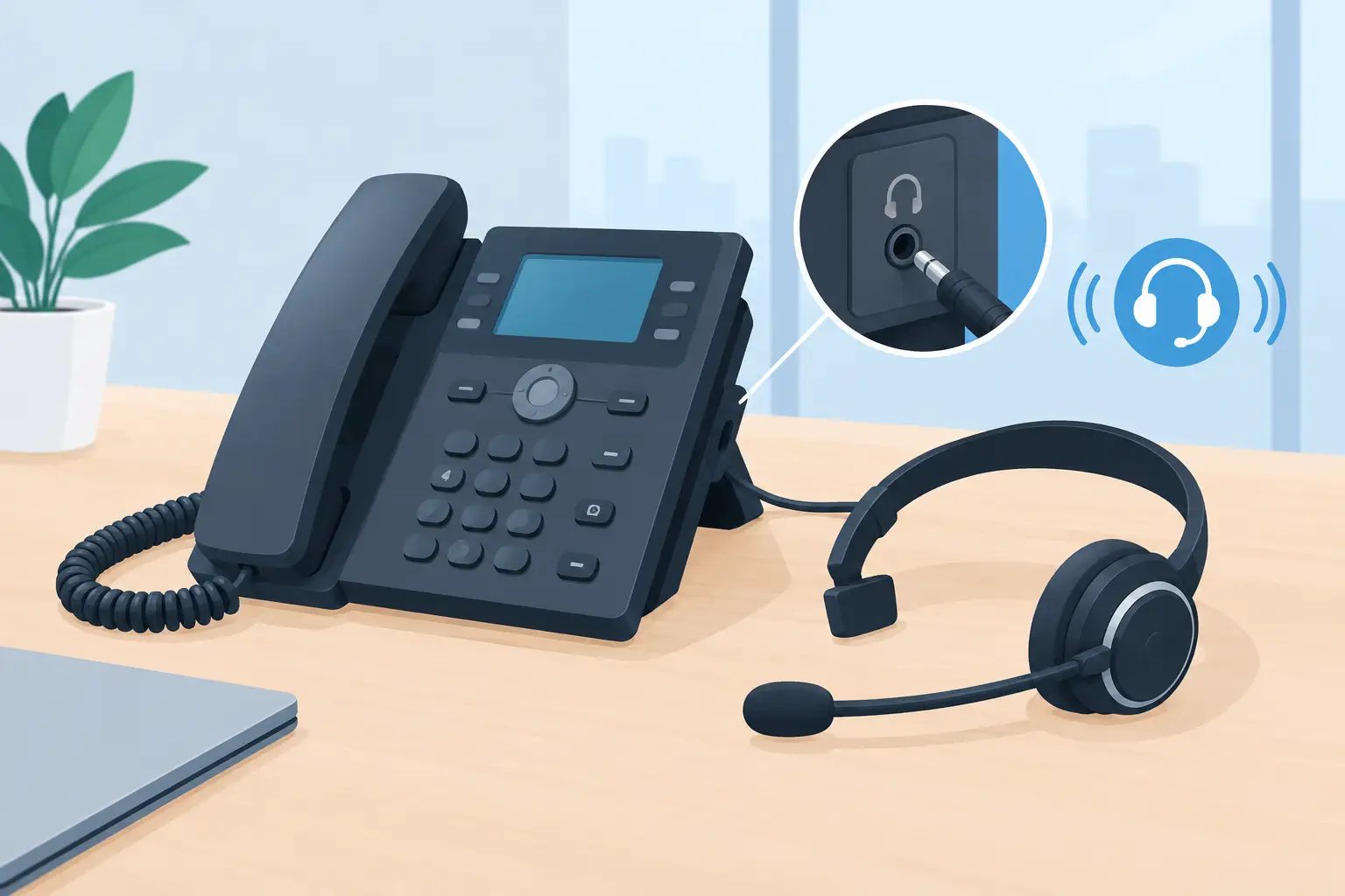 How to Enable Headset Port Settings on Business Phones