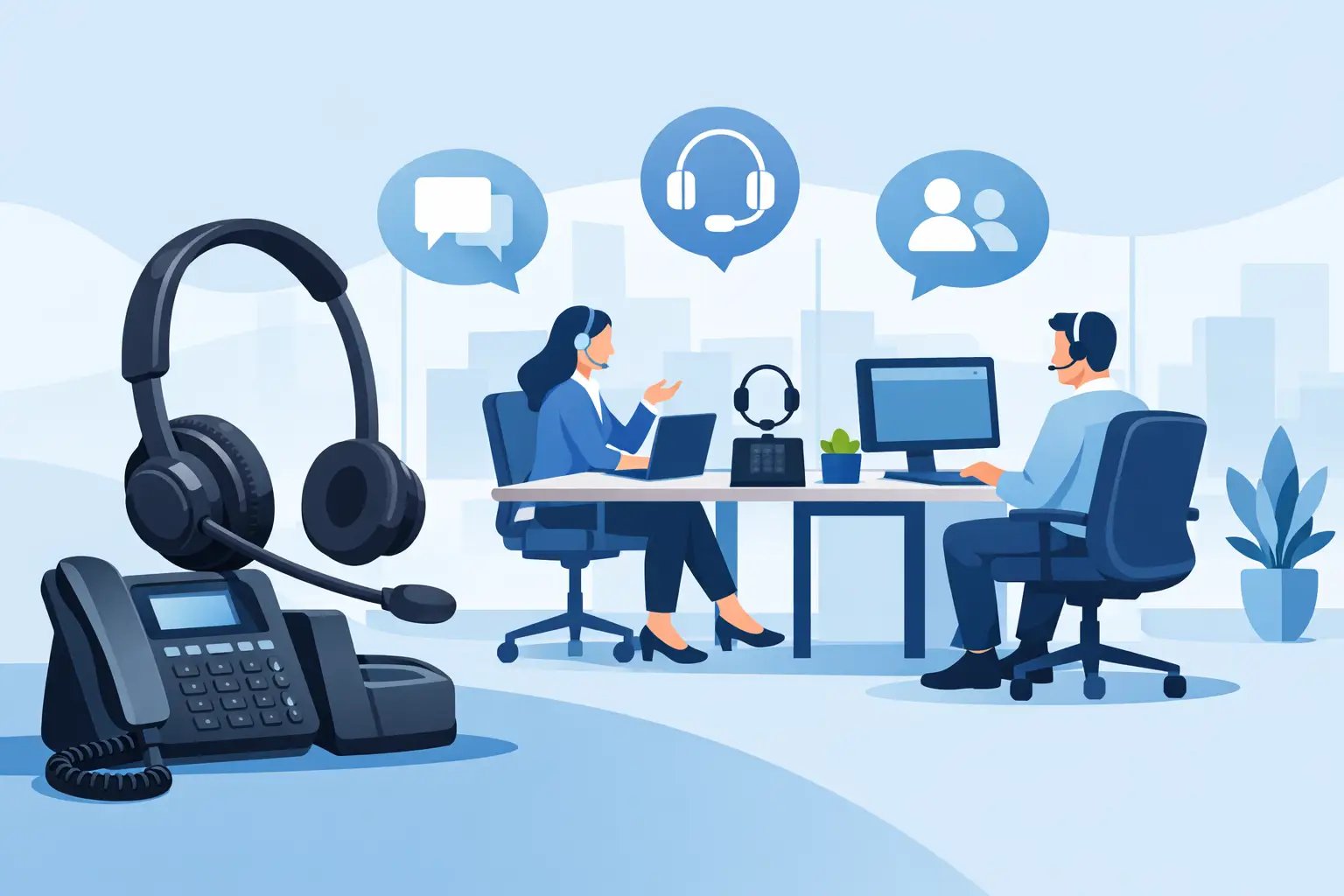 Choosing a Phone Headset for Shared Desks
