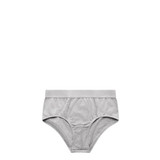 A pair of grey Y-Front Briefs featuring a solid waistband and a simple design.