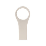 A white Active USB flash drive with a looped design, featuring a simple, minimalist structure and a logo.