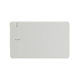 A power bank with a sleek, minimalist design, featuring a capacity of 10,000mAh and indicator lights.