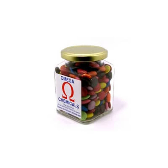 Unbranded Jar - Corp Coloured Choc Beans