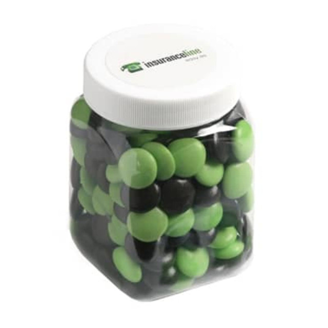 Unbranded Jar - Corp Coloured Choc Beans