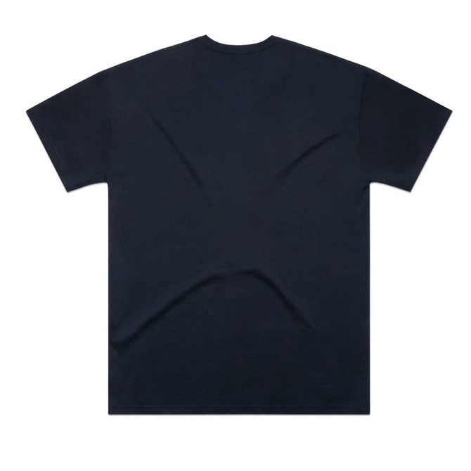 A black oversized t-shirt with a plain back, featuring a relaxed fit and a simple design.