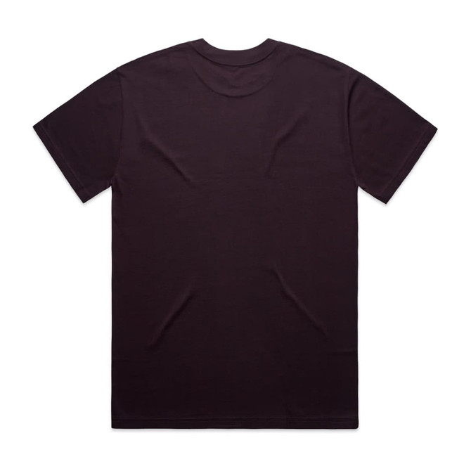A black Heavy Tee t-shirt with a plain back, featuring a logo on the neck area.
