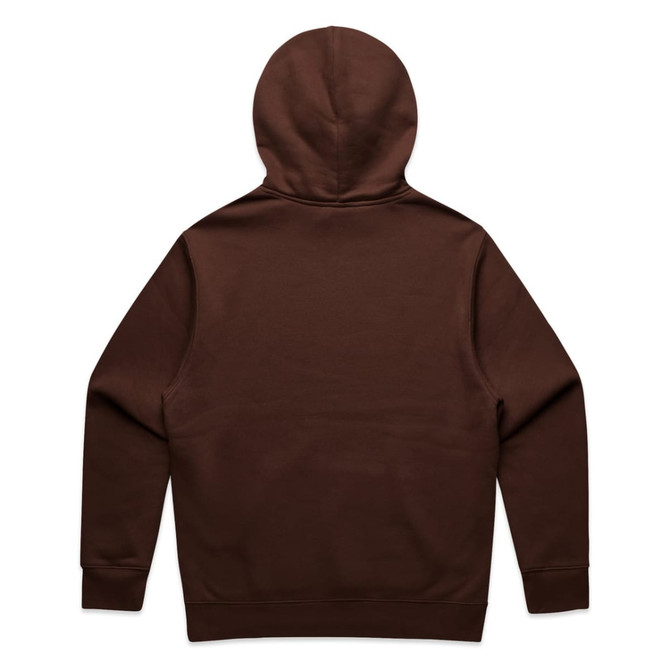 A brown hoodie with a hood, featuring a simple design and no visible text or logos.