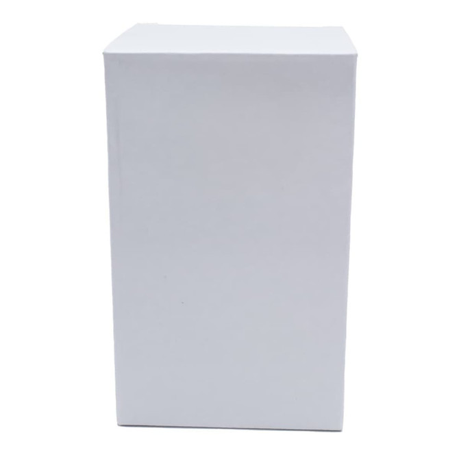 A plain white box, rectangular in shape, with no visible branding or design.