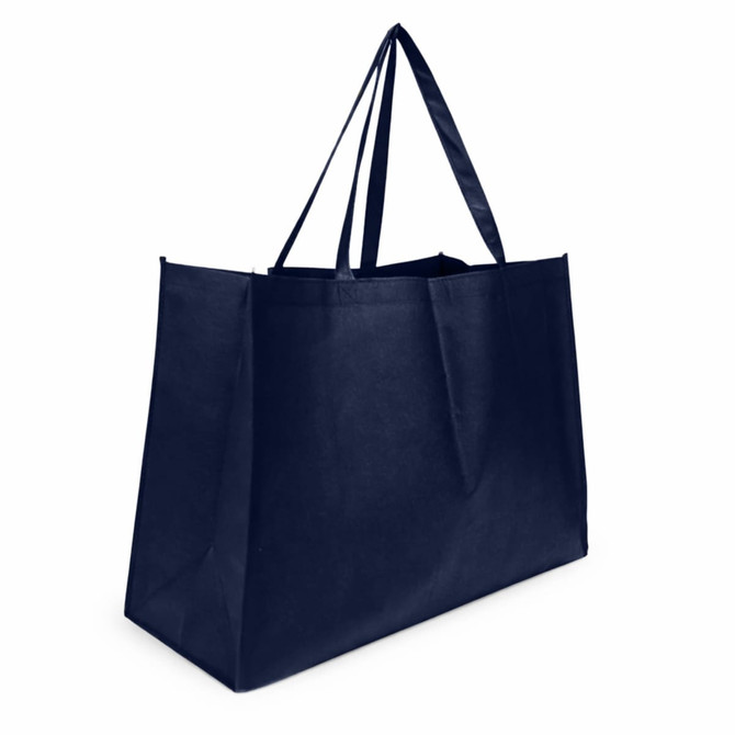 A navy blue Jumbo Non Woven Shopper bag with two handles, featuring a simple design and no visible branding.