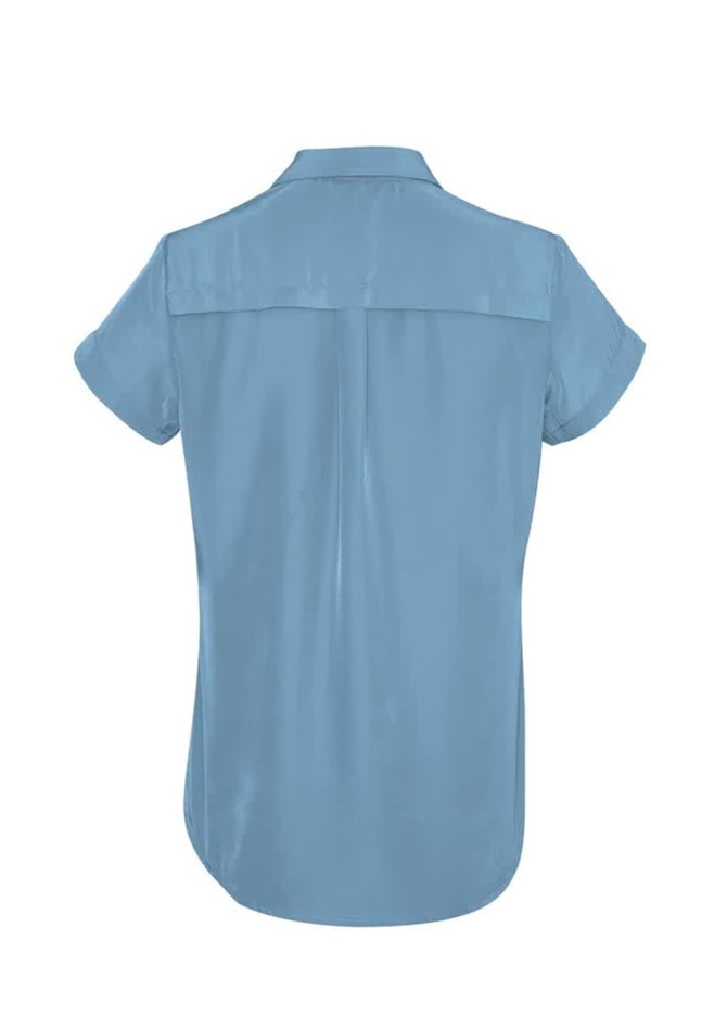 Womens Solanda Plain Short Sleeve Shirt