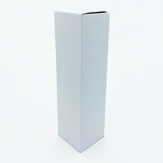 A white box with a sleek design, likely for packaging a product. It features no visible logos or branding.