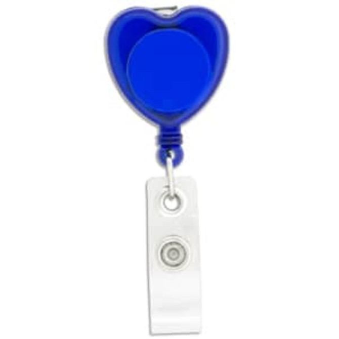 Heart Shaped Retractable Badge Holder